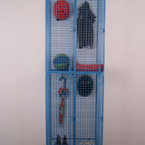 Children's Blue Double Metal Locker with Four Compartments
