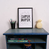 Children's Blue Metal Industrial Storage Unit