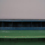 Children's Vintage Blue Metal Pigeon Hole Storage Unit