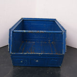 Children's Large Blue Metal MARS Stackable Storage Crates
