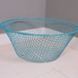 Children's Turquoise Wire Storage Basket