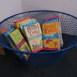 Children's Blue Wire Storage Basket