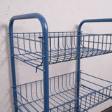 Children's Blue Wire Storage Unit on Castors