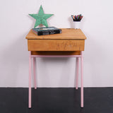 Children's Customised Metal Legged Single desk with Lift Up Lid