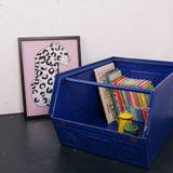 Children's Large Dark Blue Metal MARS Stackable Storage Crates