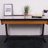 Children's Small Double Metal Legged Desk with Formica Lift up Lids