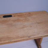 Children's German Double School Desk with Shelf