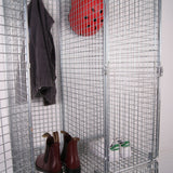 Children's Double Metal Locker with Four Compartments