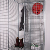 Children's Double Metal Locker with Four Compartments