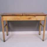 Children's Vintage Wooden Double School Desk