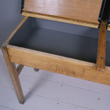 Children's Vintage Wooden Double School Desk