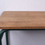 Children's Green Metal Legged Table