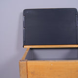 Children's Vintage Wooden Double School Desk with Chalkboard Lids