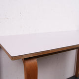 Children's Esavian Table with Formica Top and Curved Wooden Legs