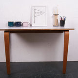 Children's Esavian Table with Formica Top and Curved Wooden Legs