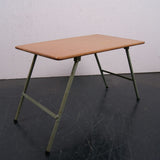 Children's Small foldable Green Metal Legged Table