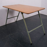 Children's Small foldable Green Metal Legged Table