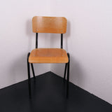 Children's Black Framed Metal Chairs