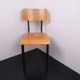 Children's Black Metal Legged Chairs from France