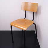 Children's Black Metal Legged Chairs from France