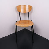 Children's Black Metal Legged Chairs