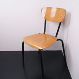 Children's Black Metal Legged Chairs