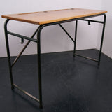 Children's Tall French Dark Green Metal Legged Desk