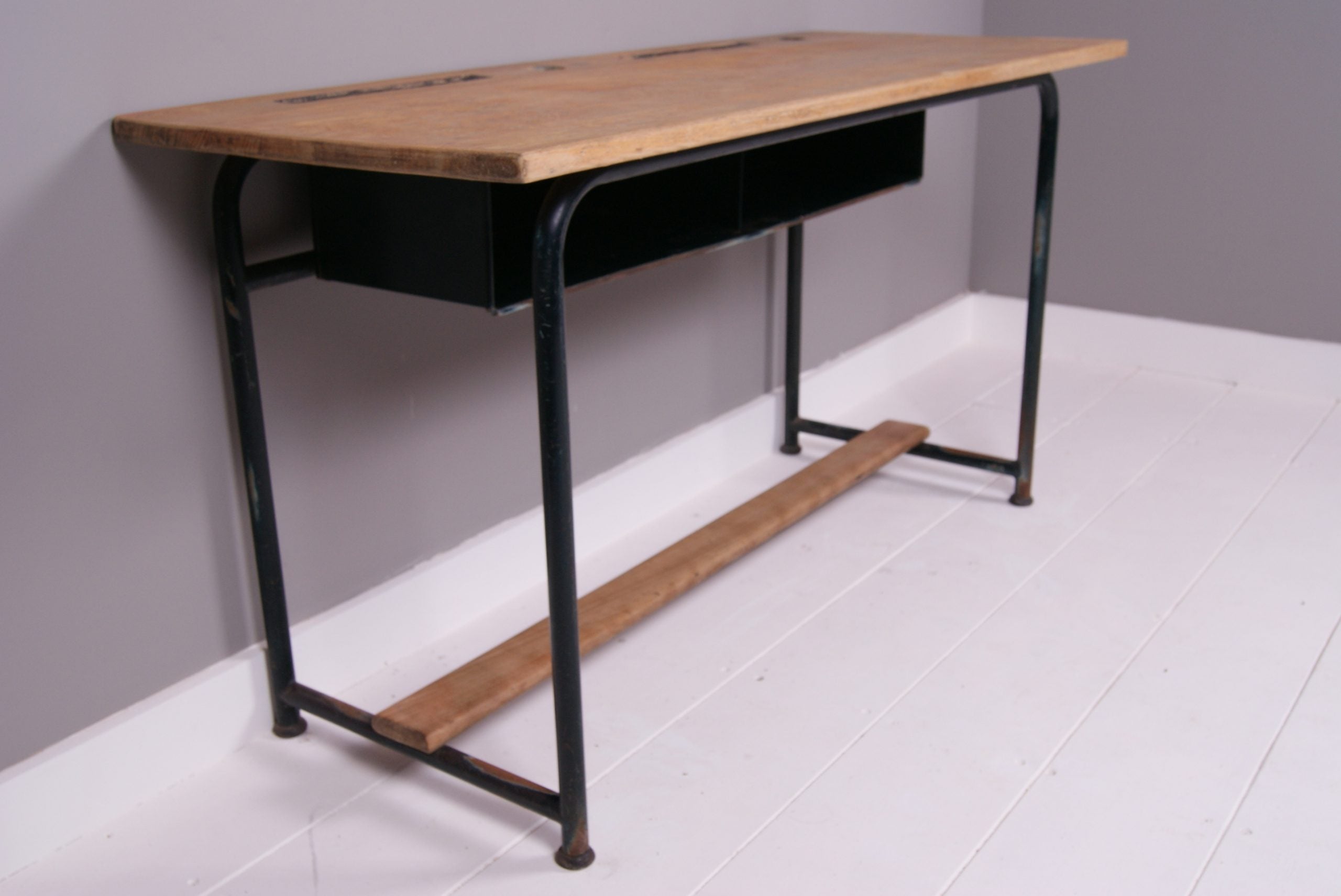 Children's Vintage French Double School Desk
