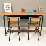 Children's Vintage French Double School Desk