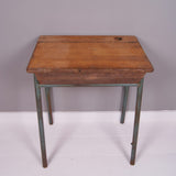 Children's Vintage French School Desk with Metal Legs and Lift up Lid