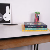 Children's Single Desk with Metal Legs and Formica Lift up Lid Top