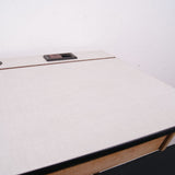 Children's Single Desk with Metal Legs and Formica Lift up Lid Top
