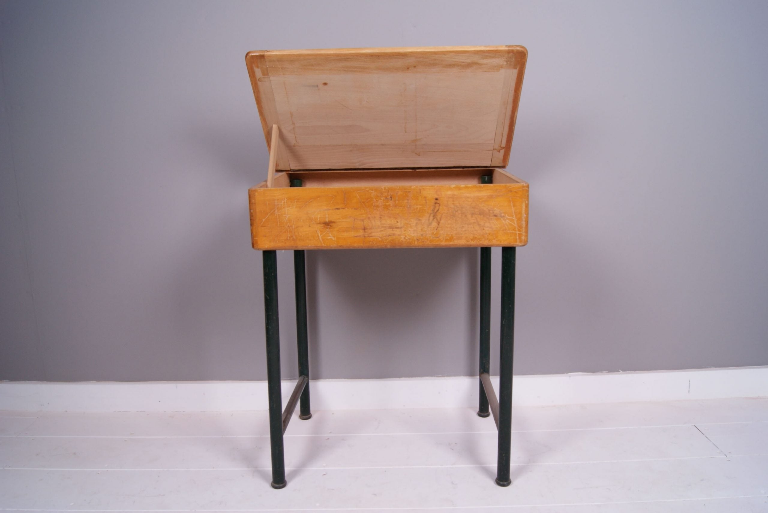 Children's Vintage French Single Desk with Lift up Lid