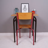 Children's Vintage French desk/table with Tubular Legs