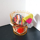 Children's Gold Wire Storage Basket with Handle