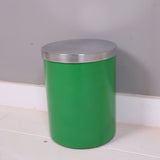 Children's Vintage Green Aluminium Storage Tin