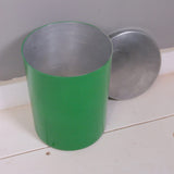 Children's Vintage Green Aluminium Storage Tin