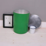 Children's Vintage Green Aluminium Storage Tin