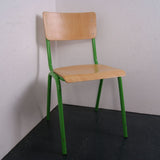 Children's Green Metal Legged Chairs