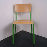Children's Green Metal Legged Chairs