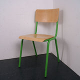 Children's Green Metal Legged Chairs