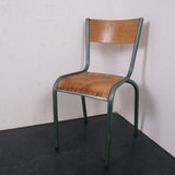 Children's French Green Metal Legged Chairs