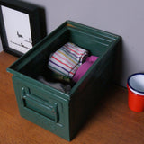 Children's Dark Green Metal Mars Storage Crates/Boxes
