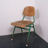 Children's Green Metal Legged Chair