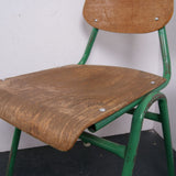 Children's Green Metal Legged Chair