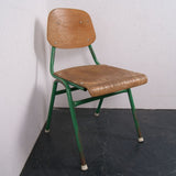 Children's Green Metal Legged Chair