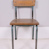 Children's Vintage Medium Green Metal Legged Chairs