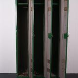 Children's Green Three Door Industrial Locker