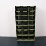 Children's Industrial Green Metal Pigeon Hole Storage Unit