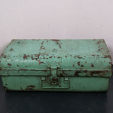 Children's Light Green Metal Storage Trunk from India